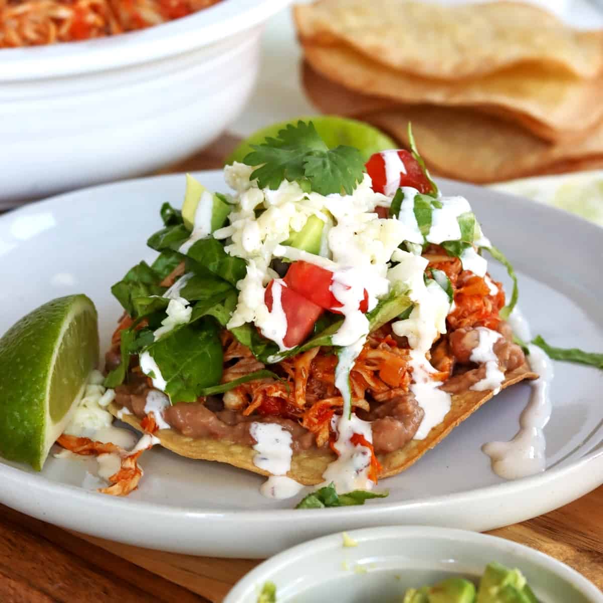 Tostadas de Tinga